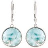 Genuine Larimar Earrings Ref 456934